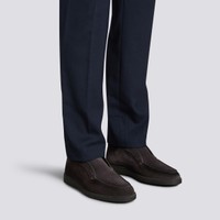 Men&rsquo;s grey suede desert boot with fur - Santoni - 2