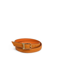 Orange tumbled leather bracelet - Santoni - 1