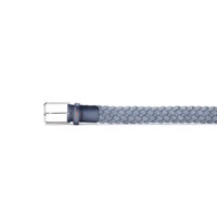 Light blue woven suede belt - Santoni - 2