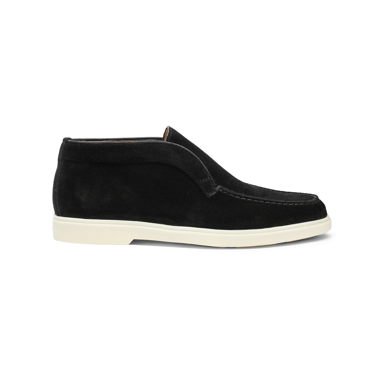 Santoni Stivaletto desert da donna in suede nero