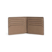 Beigefarbenes Portemonnaie aus getrommeltem Leder - Santoni - 2