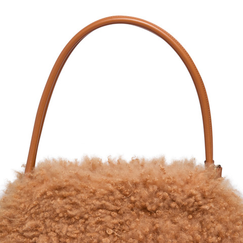 Light brown fur shoulder bag - Santoni - 4