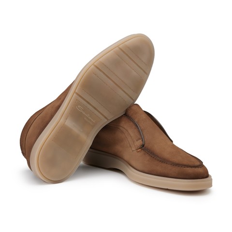 Men's brown suede desert boot - Santoni - 3