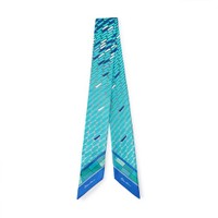 Light blue silk bandeaux - Santoni - 1