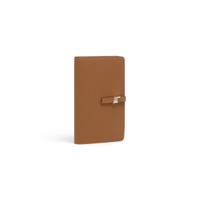 Light brown tumbled leather document holder - Santoni - 2