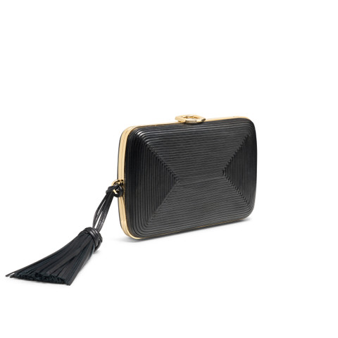 Black leather crossbody bag - Santoni - 2