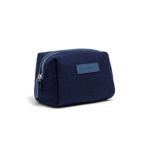 Cream, cloth and brush kit with wool pouch - Santoni - 2