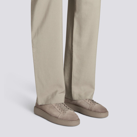 Men's grey suede sneaker - Santoni - 2