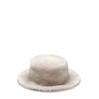 Beige fur bucket hat - Santoni - 1