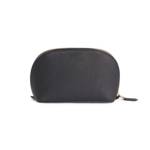 Black tumbled leather pouch - Santoni - 4