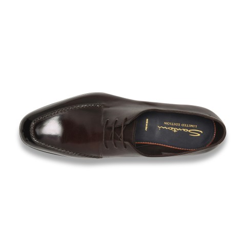 Stringata Derby Limited Edition da uomo in pelle testa di moro - Santoni - 5