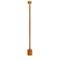 Light brown tumbled leather lock charm - Santoni - 1