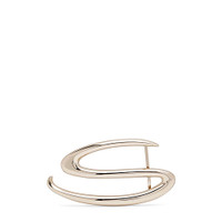 Gold metal "S" belt buckle - Santoni - 1