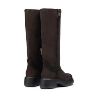 Women's dark brown suede Easy boot - Santoni - 2
