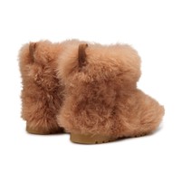 Women's light brown fur ankle boot - Santoni - 2