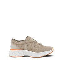 Women's beige suede Easy Bounce sneaker - Santoni - 1