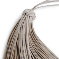Beige leather tassel charm - Santoni - 2