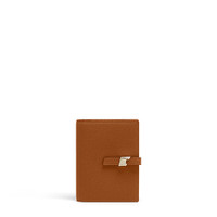 Light brown tumbled leather wallet with coin pocket - Santoni - 1