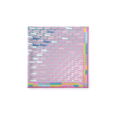 Pink silk scarf - Santoni - 3