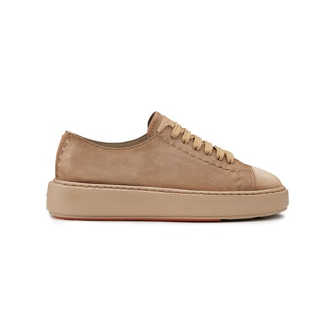 レディース スエードスニーカー ベージュ - Santoni - 1