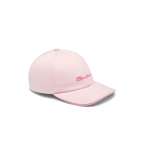 Women's pink cotton baseball cap - Santoni - 2