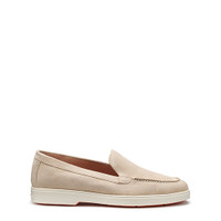 Women's pink suede loafer - Santoni - 1