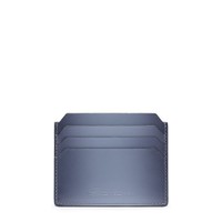 حافظة لبطاقات الائتمان من الجلد بلون أزرق فاتح - Santoni - 1