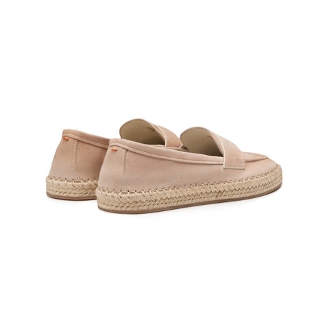 Women's beige suede espadrillas - Santoni - 4