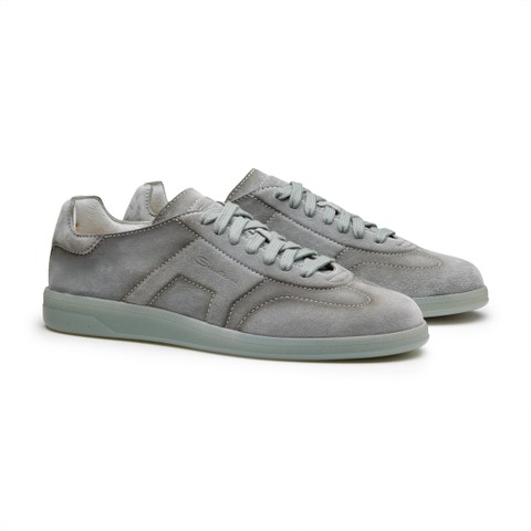 Men's green suede DBS Oly sneaker - Santoni - 2