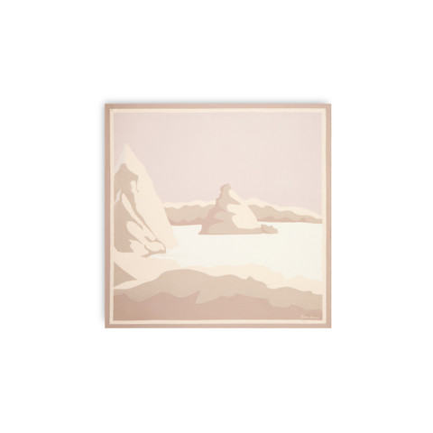 Beige  silk scarf - Santoni - 1