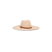 Women's beige raffia boater hat - Santoni - 2