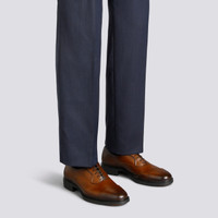 Men's dark brown leather Easy lace-up - Santoni - 2