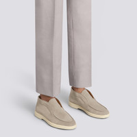 Women&rsquo;s pink suede desert boot - Santoni - 2