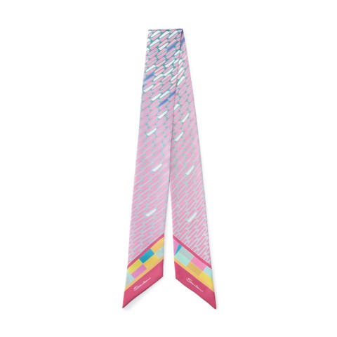 Pink silk bandeaux - Santoni - 1
