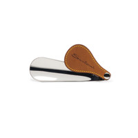Travel shoehorn with leather handle - Santoni - 2
