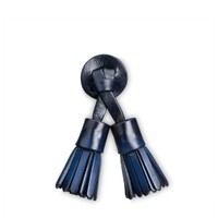 Blue leather Santoni Icona Velatura tassels - Santoni - 1