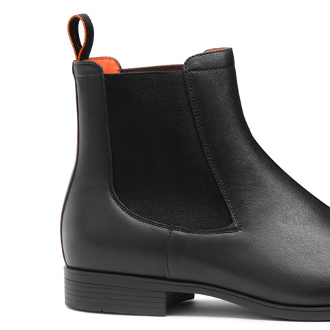 Bottine Chelsea en cuir noir pour homme - Santoni - 6