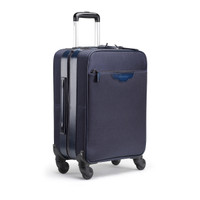 Blue printed leather travel suitcase - Santoni - 2