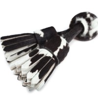 Black and white cavallino leather Santoni Icona Signum tassels - Santoni - 2