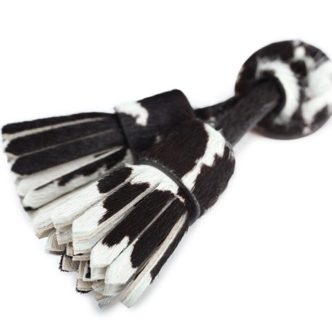 Black and white cavallino leather Santoni Icona Signum tassels - Santoni - 2