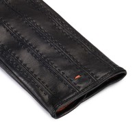 Black leather gloves - Santoni - 2