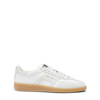 Women's white tumbled leather DBS Oly sneaker - Santoni - 1