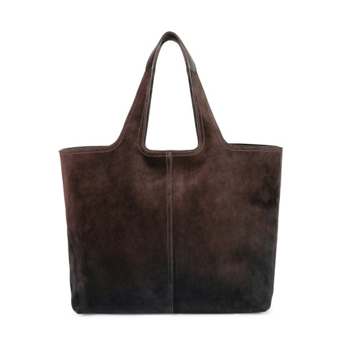 Dark brown suede shoulder bag - Santoni - 4