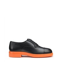 Women's black leather Easy Run lace-up - Santoni - 1