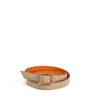 Beige tumbled leather bracelet - Santoni - 1