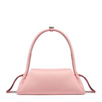 Pink leather shoulder bag - Santoni - 1