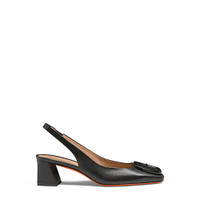 Women's leather mid-heel slingback - Santoni - 1