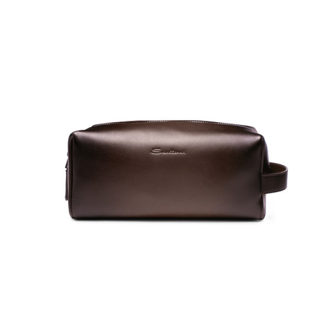 Brown leather pouch - Santoni - 1