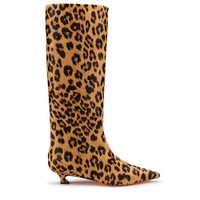 Women's cavallino leather low-heel boot - Santoni - 1