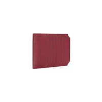 Red tumbled leather document holder - Santoni - 2